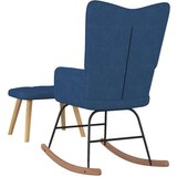  Gugalni stol s stolčkom modro blago, (20939385) | Shoptok.si