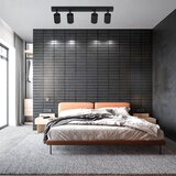 Nettlife LED stropna svetilka 4 črni GU10 reflektorji, nastavljiva 350°, moderna svetilka, (22116793) | Shoptok.si