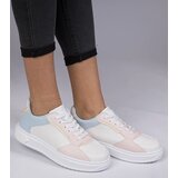 Gemre White and pink sporty eco-leather sneakers Lavilia | shoptok.hr