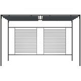  Sjenica s pomičnim krovom 4 x 3 x 2,3 m antracit 180 g/m² | shoptok.hr