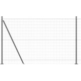 vidaXL Evropska ograja z 7 pritrjenimi stebri 1.5x10 m pocinkano jeklo | Shoptok.si