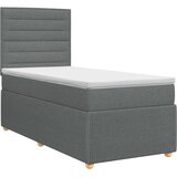  Boxspring krevet s madracem Tamnosiva 100 x 200 cm Tkanina | shoptok.hr