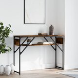  Konzolni stol s policama boja hrasta 105x30x75 cm | shoptok.hr