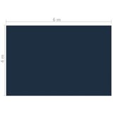  Plutajući PE solarni pokrov za bazen 600 x 400 cm crno-plavi | shoptok.hr