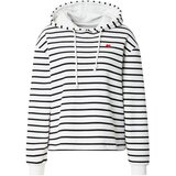 Pieces Sweater majica 'PCCHILLI' crna / bijela | shoptok.hr