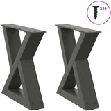  noge kavne mizice 2 kosa antracit 30x(30-31,3) cm jeklo Cene
