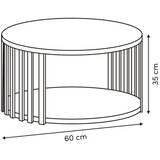 5five Konferencijski sto VINKY, prečnik 60 cm, braon | Eponuda.com
