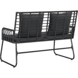 vidaXL Set vrtnih namještaja Crna, Antracit 113 x 69 x 83 cm | shoptok.hr