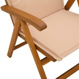  Set za blagovanje u vrtu od 5 dijelova Prirodna | shoptok.hr