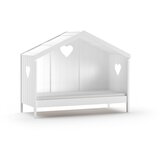 Vipack Bijeli dječji krevet od masivnog bora u obliku kućice/s dodatnim ležajem s prostorom za odlaganje 90x200 cm AMORI – | shoptok.hr
