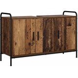  Set ormarića za kupaonicu 4 kom. Staro drvo 40 x 36 x 181 cm - Staro drvo Ormar ispod sudopera (3 vrata) + viseći ormar + kupaon | shoptok.hr