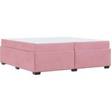  Konstrukcija postelje z vzmetnico Roza 200 x 200 cm blago, (5000126049) | Shoptok.si