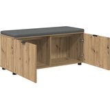  Klupa za cipele s jastučićem Hrast artisan 100 x 38 x 46 cm | shoptok.hr