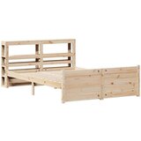  Posteljni okvir z vzglavjem 120x200 cm trdna borovina, (21310206) | Shoptok.si