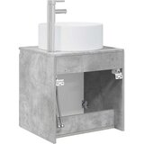  Umivaonik s policom za zid Betonska siva 49,5 x 44,5 x 65,5 cm | shoptok.hr