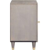 vidaXL Kopalniška omarica Siva 38 x 33 x 58 cm Trden mangov les | Shoptok.si
