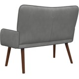 SOFA za dvije osobe Tamnosiva 115 x 61 x 87 cm Baršun | Eponuda.com