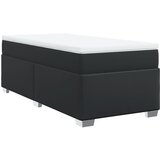 Maison Chic Box spring postelja - Vzmetna postelja z vzmetnico črn 100x200 cm umetno usnje SL11155, (21900356) Cene