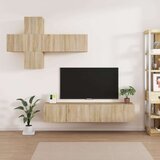  Komplet TV omaric 7-delni sonoma hrast inženirski les, (20913392) | Shoptok.si