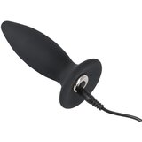 Black Velvets Black Velvet S - analni vibrator na baterije, početnički - mali (crni) | shoptok.hr