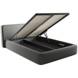 Makamii Sivi tapecirani bračni krevet s prostorom za odlaganje s podnicom 140x200 cm Kiana – | shoptok.hr