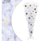  Umjetno božićno drvce s stalakom Bijelo 120 cm PVC i čelik | shoptok.hr