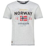 Geographical Norway Muška majica kratkih rukava Juitre Blended Db Men 254, Siva Cene