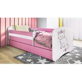 MID.YOU Dječji krevet Dreamy mačka 160x80 sa madracem s ladicom Rozičasta | shoptok.hr