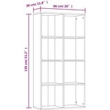vidaXL Ormarić za knjige / komoda boja betona 66x30x130 cm od iverice | shoptok.hr