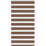 Zebra zavjesa Smeđa 90x100 cm Širina tkanine 85,9 cm Poliester | Shoptok.si