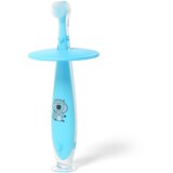 BabyOno baby četkica za zube s graničnikom 6 m+, plava | shoptok.hr