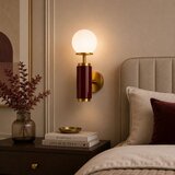 Opviq zidna lampa Moira-20201-C, 1 × E27, bordo Cene