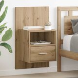vidaXL Ormarić za krevet Zidne 2 pcs hrast artisan 48.5 x 32.5 x 80 cm | shoptok.hr