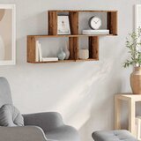 vidaXL Zidna polica Staro drvo 100x18x53 cm Konstruirano drvo | shoptok.hr