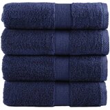 vidaXL Premium ručnici za goste SOLUND 4 kom. tamnoplave boje 30x50 cm 600 g/m² - Modra 30 x 50 cm 4 | shoptok.hr
