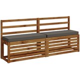  Jastučići za klupe - 2 dijela VUGHT 2 pcs 100% poliester Siva | shoptok.hr