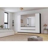 Rauch Möbel omara s klasičnimi vrati, siva, srebrne barve, bela | Shoptok.si