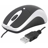 Ltc USB žična optična miška črno - srebrna