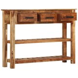  Komoda s 3 ladice 110 x 30 x 80 cm od masivnog drva | shoptok.hr