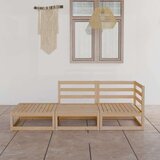  Vrtna sedežna garnitura 3-delna trdna borovina, (20969942) Cene