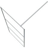 Pregrada za tuš srebrna 90 x 195 cm s prozirnim staklom ESG | shoptok.hr