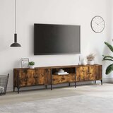 TV ormarić s ladicom boja hrasta 200x25x44 cm konstruirano drvo | shoptok.hr