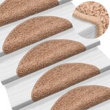 vidaXL Otirači za stepenice 15 kom bež 56 x 20 cm Cijene