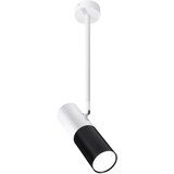 Candellux luster/visilica-tube viseća lampa 1X15W GU10 6,8/19,5 crna+bela Cene