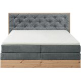 Esposa POSTELJA BOXSPRING 180 cm x 200 cm , tekstil, leseni material siva, naravne barve | Shoptok.si