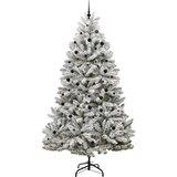 vidaXL Umjetno božićno drvce Zelena i bijela 300 cm PVC i metal | shoptok.hr