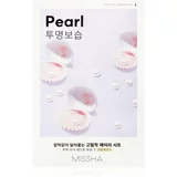 MISSHA Airy Fit Pearl maska iz platna s posvetlitvenim in vlažilnim učinkom 19 g