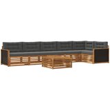  Set vanjskih sofa 7 pcs Prirodna i antracit 79 x 79 x 37 cm | shoptok.hr