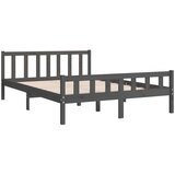  Posteljni okvir siv iz trdnega lesa 150x200 cm 5FT, (20643292) | Shoptok.si