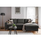 Miuform Tamno siva sklopiva kutna garnitura od samta (s desnim kutom) Lofty Lilly – | shoptok.hr